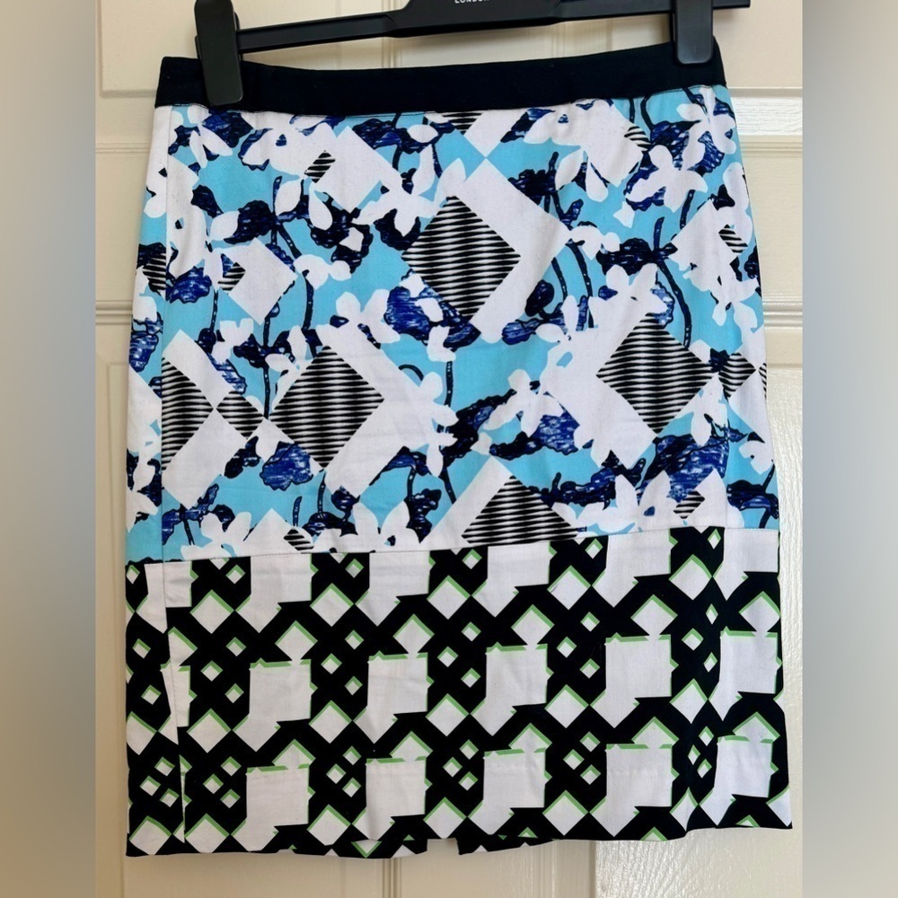 Peter Pilotto for Target Pencil Skirt Size 6 Geometric Print Work Office